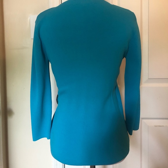 Vintage Joseph A. Turquoise Pullover Top (S) - Picture 3 of 4